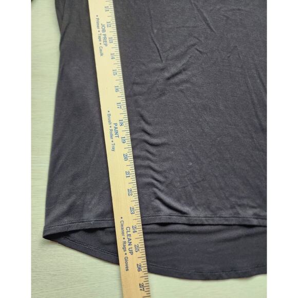 TOP/BLOUSE-TAHARI-Black-Netting Around Scoop Neck-3/4 Sleeve-Lightweight-SM - Picture 13 of 15